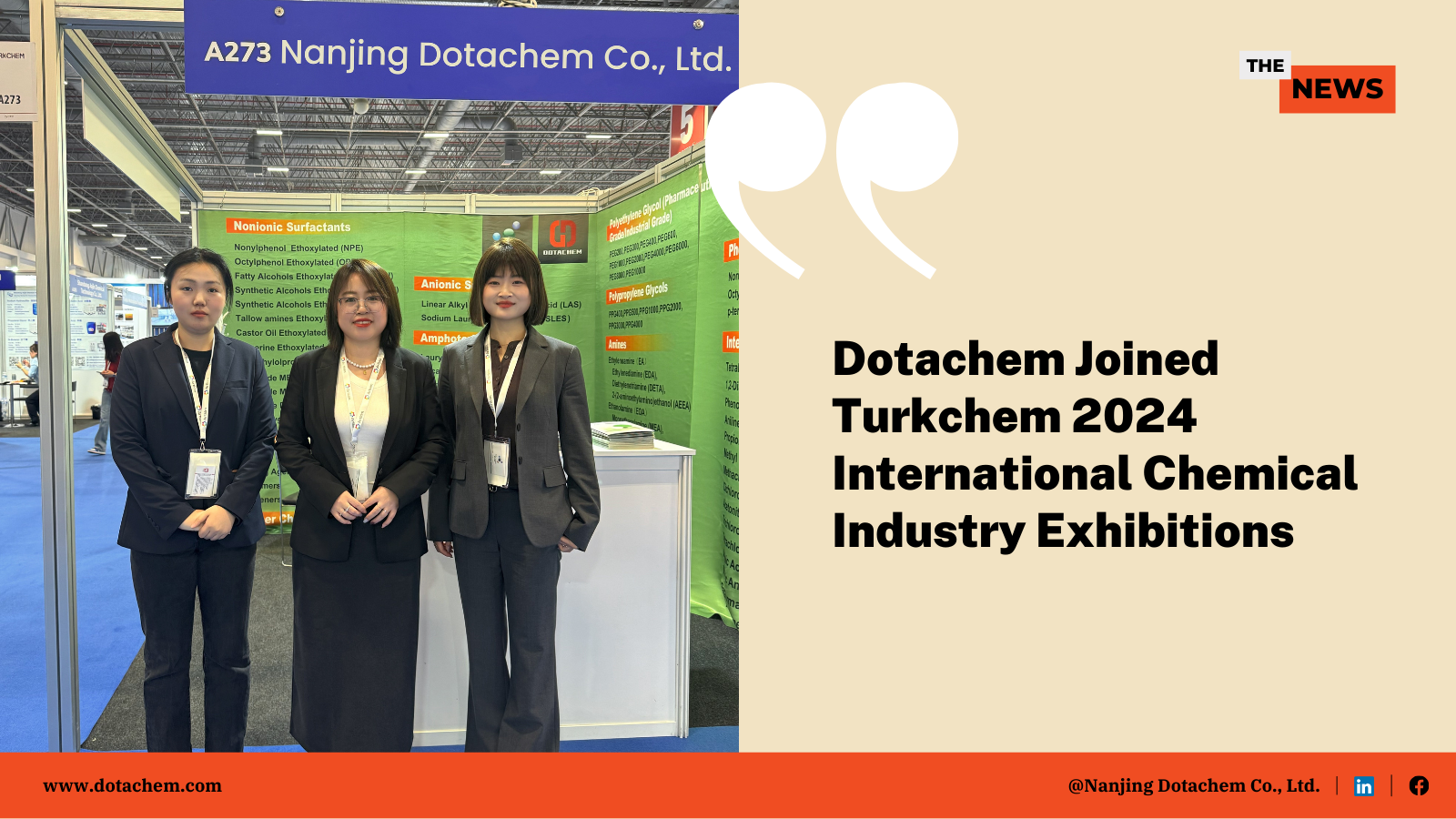 Dotachem 2024 TURKCHEM Eurasia халықаралық химия көрмесінде таныстырады