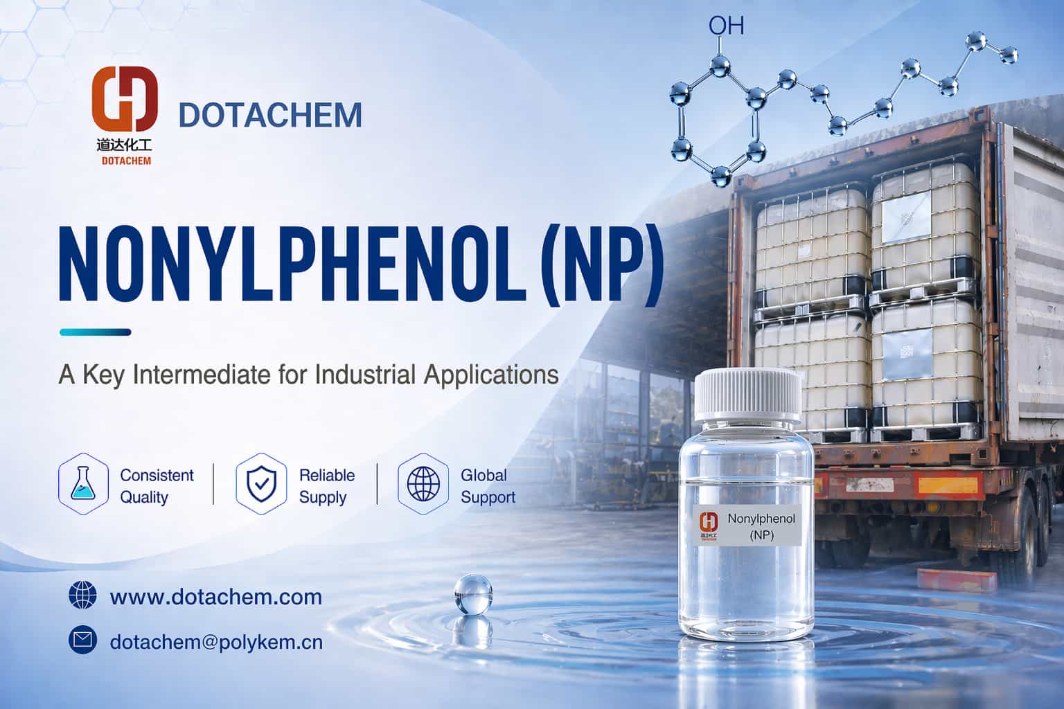Dotachem Nonylphenol (NP): Өнеркәсіптік қолданбаларға арналған негізгі аралық өнім